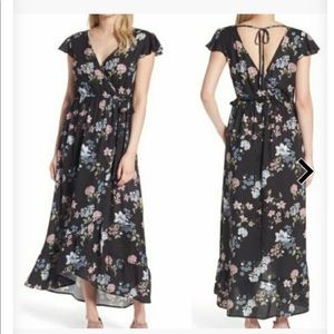 Band of Gypsies Faux Wrap Floral Dress- Size S